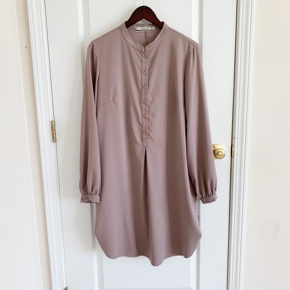 Light brown long sleeve tunic